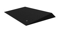 EZ-ACCESS TRANSITIONS Rubber Angled Entry Mat in Black, 2.5" Rise