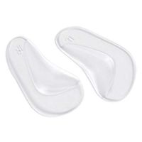 Love Ever US 5Pairs Shoe Insoles Arch Support Cushions Flat Feet Correction Adhesive Arch Gel Pad for Plantar Fasciitis, Flat Feet Orthotic Cushion, Foot Pain and Relieve Pressure - Clear