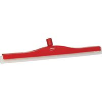 Vikan 77644 Foam Rubber Polypropylene Frame Fixed Head Swivel Neck Squeegee, 24", Red