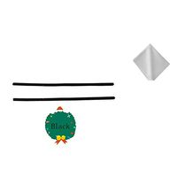 BEHLINE Replacement Temple Tips for Lindberg Silicone Ear Covers Air Spirit Rim Titanium Bonus Lens Cleaning Cloth (Black)