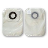 Hollister 1 Piece Closed Ostomy Pouch With Karaya 5 Ring 1 1/8" Opening Transparent - Box of 30