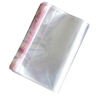 Gazechimp 100pcs Transparent Plastic OPP Bags Self Adhesive Sealing - 22x34cm
