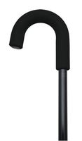 Women's Crook Handle Cane Color: Black