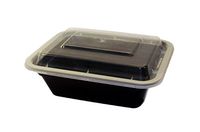 Specialty Quality Packaging MT6110B Microwavable Container, 5" x 4" Rectangle, Combo 150 (Pack of 150)