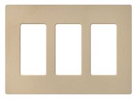 Lutron SC-3-DS Claro Three-gang Wallplate Desert Stone