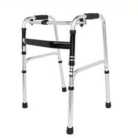 MYLW Folding Elderly Walker Portable Medical Walker Supports up to 180kg,Adjustable Height for The Seniors Limited Mobility with Disabled