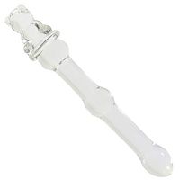 Glass Wand Massage Fairy Pink 5 Lovely Shapes Design Medical Grade Massager as A Beginner Gift Toy (Small Bear-T)