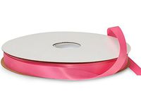 Hot Pink Double Faced Satin Ribbon 5/8"x100 yds 100% Polyester (2 Spools) - WRAPS-DFS3156