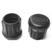 Protective Leg Tip, Slipon, Rd, 1-3/32, PK10