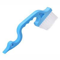 DICPOLIA Home Supplies Hand Held Window Door Track Groove Corner Gap Cleaning Brushs Air Conditioning Shutter Cleaning Brushes (Blue)