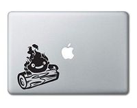 Calcifer Hugging Log Howl's Moving Castle Printed Clear Vinyl Decal Sticker Compatible with Apple MacBook Pro Air 11" 12" 13" 15" All Years Laptop Trackpad Keyboard (11", 12" Macbook)