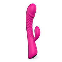 Qksky Flexible Rabbit 9 Powerful Settings for Women & Couples Toy Wireless & Waterproof - Powerful Multi Speed - Whisper Quiet - Cordless - Mini