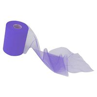 ULTNICE 6"x10YD Netting Fabric Tulle Roll Spool DIY for Wedding Party Banquet Craft Favor Decor Light Purple