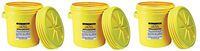 Eagle 1650 Yellow Blow-Molded HDPE Lab Pack with Screw Top Lid, 20 gallon Capacity, 20.75" Height, 20.5" Diameter (Pack of 3)
