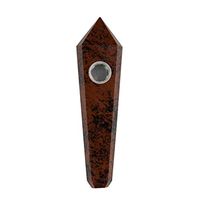 Lomsarsh Natural Quartz Crystal Point Smoking Pipe, Healing Tobacco Wand Obelisk Wholesale Natural Quartz Crystal Smoking Pipe,100 x 26mm(Approx)