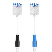 Amazer Bottle Cleaning Brush, Comfortable Grips Bottle Brush Water Bottle Brushes with Long Handle, 2-Pack
