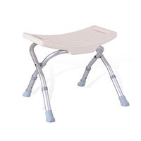 Bath Stool Senior Bathing Chair Bathroom Shower Stool Disabled Height Adjustable Bath Stool with Oversized Oblique Non-Slip Mat and Double Cross Aluminum Alloy Tube Bracket
