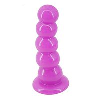 7.87Inch 5balls Simulation Safe Small Materials Realistic Lifelike Massage G Toys for Women Men Begain D'îD&lő Tools with Suction Cup，Purple