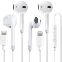 2 Packs - Apple Earbuds with Lightning Connector [Apple MFi Certified] Earphones (Built-in Microphone & Volume Control) Headphones Compatible with iPhone 13/12/11/X/XR/XS/8/7 Support All iOS System