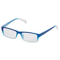 Reading Glasses from One Power Readers - 1 Pair for Women & Men with Spring Hinge | Custom Adjusts from .5 – 2.5 (Blue, Square)