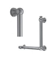 Jaclo G30-16H-24W-LH-PCU 90 Degree Smooth Grab Bar with Left-Hand Configuration, Satin Nickel