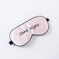 Tim&Tina Silk Sleep Mask Comfortable Blindfold Eye mask Adjustable (Pink (Good Night))