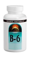 Source Naturals Vitamin B-6, 100 mg Immune System Support - 250 Tablets
