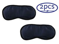 ObboMed ME-1012C (2Pcs) Soothing Silk Eye Sleep Mask with Cooling Gel Pack, Cold Therapy Relief Wrap, for Insomnia, Tired Puffy Eyes, Headache, Wrinkles, Dark Circles and Relaxation - Dark Navy