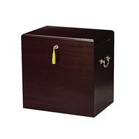 Medici Cigar Humidor for Up to 500 Cigars, Premium Quality, Glass Hygrometer, 2 Spanish Cedar Trays with Dividers, Walnut Finish, Model HUM-400FL