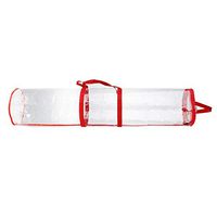 Pannow Gift Wrapping Paper Storage Organizer Bag,Heavy Duty PVC Clear Bag with Handles and Zippered Top Wrap for Birthday Easter Christmas or Any Wrapping Paper Tidy