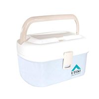 Medical First Aid Kit Box Organizer, Plastic Medicine Box, Storage Box Medicine, with Handle Dustproof Moisture, Size 28 * 15 * 17CM,Gray