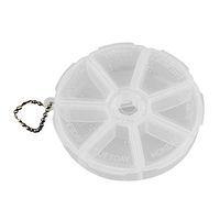 qiguch66 7 Day Weekly Round Pill Box Medicine Weekly Pill Box, 7 Day Pill Case, Daily Medicine Organizer, Tablet Dispenser Organizer Storage Case White