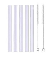 SLA Replacement Straws for Contigo Eddy Kids 14oz Water Bottle Replacement Straws Set, Accessory for Contigo, Include 5 BPA-Free Straws and 2 Straw Brush