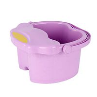 Yardwe Foot Massage Spa Bath Bucket Foldable Soak Bucket with Cover Lightweight Plastic Bucket for Kids (Purple)