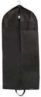 Bags for Less Black Garment Travel and Storage Breathable Bag 26 inch x 42 inch x 5 inch with Zipper and Eye-Hole and Carry Handles for Folding for Suits Tuxedos Dresses Coats