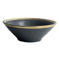 Bowl Single Noodle Folk culture bowl Home Creative Ceramic Folk culture bowl Vintage Soup Folk culture bowl, Salad Folk culture bowl Cooking & Dining (Color : Black, Size : 20.5 7 5cm) Household t