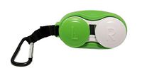 Contact Lens Cases Travel Storage Flat Cases with Clip for Active Lifestyle Screw top Flip Top 1 Pack Green