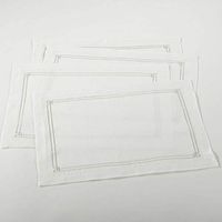 Saro Placemat, 14"x20", Ivory, 4 Pieces
