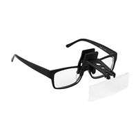 Folding Eyeglass Clip On Flip Loupe Magnifying Glass Handsfree Precise Magnifier Creative Design