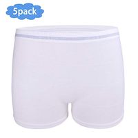 Women Disposable Mesh Underwear High Waist Washable Post for Surgical Recovery Breathable Postpartum Incontinence Pad Control Urinary Brief (5 Pack) (X-Large)