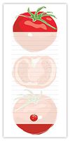 Quire Magnetic Shopping List Notepad - Tomatoes Design - 50 Sheets - Size 210mm x 100mm