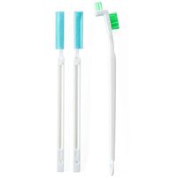 Coralpearl Tiny Window Door Track Groove Gap Cleaning Scrub Brush Set Utility Deep Detail Scrubber Cleaner Tool with Thin Handles for Small Hole Corner Spaces of Bottle Caps,Grout,Tile,Keyboard (1)