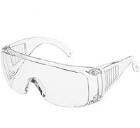 1/3/5/10 pcs Clear Safety Goggle Adjustable temples Clear Anti-fog Goggles For Construction, Laboratory, Chemistry Class (3)