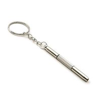 Mini 3 in 1 Stainless Steel Screwdriver Keychain Precision Eyeglass Repair Tool