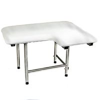 CSI Bathware SEA-SD3221-LH-PA ADA Bathroom Shower Bath Seat, Folding, Wall-Mounted, Left Hand, Padded Seat, 32-Inch by 21-Inch