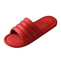 Goldweather Women Shower Sandal Slippers Quick Dry Open Toe Non Slip Bathroom Slippers (8.5,Red)