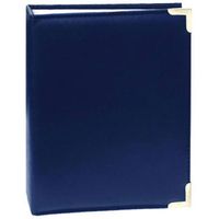 Pioneer Photo Albums Oxford Brass Corner Series Sewn Album, Assorted Colors
