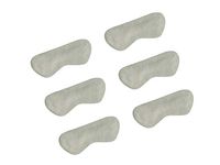 VSUDO 3 Pairs Suede Leather Heel Liners Inserts, Heel Cushions Pads for Loose Shoes, Heel Grips for Improve Shoe Fit and Comfort [3 Pairs-Beige-Suede Leather]
