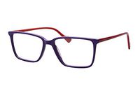 SHINU Ultra Thin Acetate Reading Glasses Computer Reader Eyewear Frames(SH044 purple and red, demo lens)
