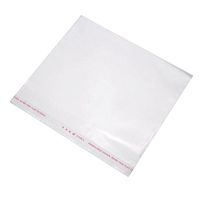 HOUSWEETY 100PCS Clear Resealable Self Adhesive Sealing Plastic Bags 15x16cm